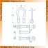 1/35 Brass Shackles (4pcs, Type:A, H: 9.5mm, D: 6.5mm, R: 1.5mm) for military vehicles