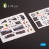 1/72 JASDF F-2B Fighter Interior 3D Decals for Finemolds Kit