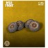 1/35 German Supplies - Wheels for Kubelwagen DAK (4 x balloon tires, 1 x spare wheel)