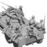 1/35 WWII US Army M8 Riders Set (6 figures, 3D printed kit)