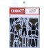 1/20 McLaren MP4/5B Carbon Decal set for Tamiya #20026 kit