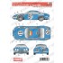 1/24 A110 #61 Le Mans 1968 Decal for Tamiya kit #24278