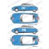 1/24 Citroen DS19 Monte-Carlo #104 1962/#176#233 1963/#195 1966 Decal for EBBRO #25005