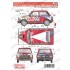 1/24 A112 Abarth 'Franco Cunico' #201 Sanremo Decal 1979 for Fujimi kits