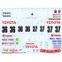 Decals for 1/24 Toyota Supra Gr.A Biyo (1989) for Tamiya kit #24062