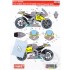 1/12 Honda RC212V "Interwetten" #7 MotoGp 2010 Decals for Tamiya kit #14106