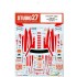 1/24 Ferrari 458 "JMB Racing" #83 Le Mans (LM) 2012 Decals for Fujimi #123912 kit