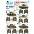 1/35 Decals for USMC M4A3 Sherman on Iwo Jima (4th and 5th Tank Battalion)