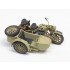 1/35 German KS600 Motorcycle with Sidecar and 3 Soldiers