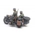 1/35 German KS600 Motorcycle with Sidecar and 3 Soldiers