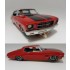 1/25 Old Skool Slots - Holden Monaro HQ 2 Door Red and Black (pre-built)