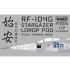 1/72 RF-104G Stargazer LOROP POD (Flight Training Mode) w/Pitot Tube for Hasegawa