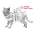 1/6 Miniature Animal - Tactical Cat (suitable for action figures and more)