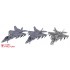 1/350 ROK KF-21 Series 4.5 Gen Jet Fighters (11 aircrafts)