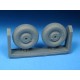 1/72 Mosquito Late Main Wheels Block Tread for Tamiya/Hasegawa kits