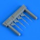 1/72 Messerschmitt Bf 109F/G/K Piston Rods w/Undercarriage Legs Locks for Eduard kits