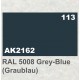 Acrylic Paint - RAL 5008 Grey-Blue Graublau (17ml)