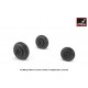 1/32 Mikoyan MiG-19S/P Farmer Wheels w/Weighted Tyres