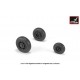 1/72 F-117A Wheels w/Weighted Tyres