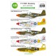 1/72 P-51B/C Mustangs over Europe in Foreign Services Decal