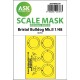 1/48 Bristol Bulldog Mk.II Double-sided Express Fit Mask for Airfix kits