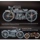 1/16 Henderson 4-cylinder Motorcycle Civil Version