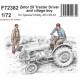 1/72 Zetor 25 Tractor Driver and Village Boy for Special Hobby MV129 kit