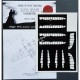 1/32 Mitsubishi J2M3 Raiden Control Surfaces Masking for Zoukei Mura