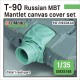 1/35 T-90 Tank Mantlet Canvas Cover set for Zvezda kit