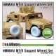 1/35 M1151 HMMWV MT/R Sagged Wheels Set for Academy kit C13415 (5 wheels)