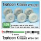 1/35 Russian Typhoon-K Mrap Sagged Wheels Set (6pcs w/mask) for Takom kit #2082