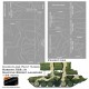 1/35 Russian TOS-1A Multiple Rocket Launcher Camouflage Paint Masks for Trumpeter #05582