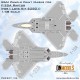 1/48 F-22 Raptor RAM Panels Paint Masks Set for I Love Kit #62801