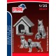 1/35 Animal Set - Dogs Family with House