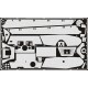 Photo-etched Zimmerit for 1/35 King Tiger Porsche Turret for Dragon kit