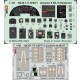 1/48 Lancaster B Mk.III Dambuster Instrument & Control Panels, Seatbelts for HK Models