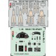 1/48 Fairey Fulmar Mk.II Dashboard 3D Decal and Seatbelts PE for Trumpeter kits