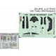 1/48 A-4C Skyhawk Dashboard 3D Decal and Seatbelts PE for Hobby 2000 / Hasegawa kits