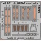 1/48 Junkers Ju 87B-1 Stuka Seatbelts for Airfix kit AX07114 (Steel, 1 Photo-Etched Sheet)