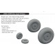 1/32 Macchi MC.205 Veltro Wheels for Italeri kits