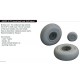 1/48 B-17F Flying Fortress Wheels Block Tread 3D Printed parts for Eduard #ED 11183