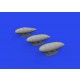 1/48 Messerschmitt Bf 109K External Fuel Tanks for Eduard kits