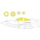 1/48 Bell P-39N Airacobra Canopy Masks for Arma Hobby kits