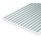 Styrene V-Groove Siding (Spacing = 2.5mm;Width = 0.45mm) 1pcs Size: 15cmx30cm