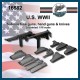 1/16 WWII US Submachine Guns, Hand Guns and Knives (3D Printed Kits)