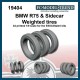 1/9 BMW R75 & Sidecar Weighted Wheels for Esci/Italeri/Dragon Kit