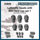 1/35 Luftwaffe M43 Beret Heads Set #1