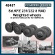 1/48 Sdkfz 234 Weighted Wheels for Tamiya kits