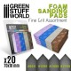 Foam Sanding Pads - Fine Grit Assortment (#800 #1200 #2000 #2500, 5pcs each)