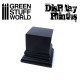 4x4 cm Square Top Lacquered MDF Wood Display Plinth